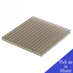 10MM Bronze Twinwall Polycarbonate Sheet 48x288