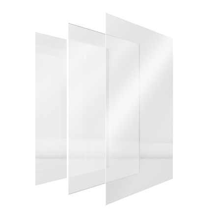 2 Pack Clear Cast Acrylic Plexiglass Sheets 3/16” Thick (4.5mm