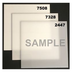 Sample White Acrylic Sheet - Cast