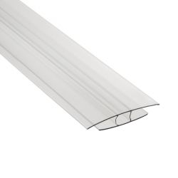 POLYCARBONATE MULTIWALL H-CHANNEL CONNECTOR 10ft.