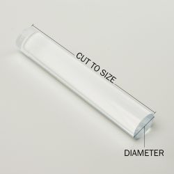 FixtureDisplays 3mm (Nominal 1/8) Diameter x 24 Long Acrylic Rod  Plexiglass Stick Clear Lucite Transparent Dowel