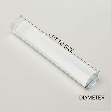 Cut-to-Size Clear Acrylic Rod